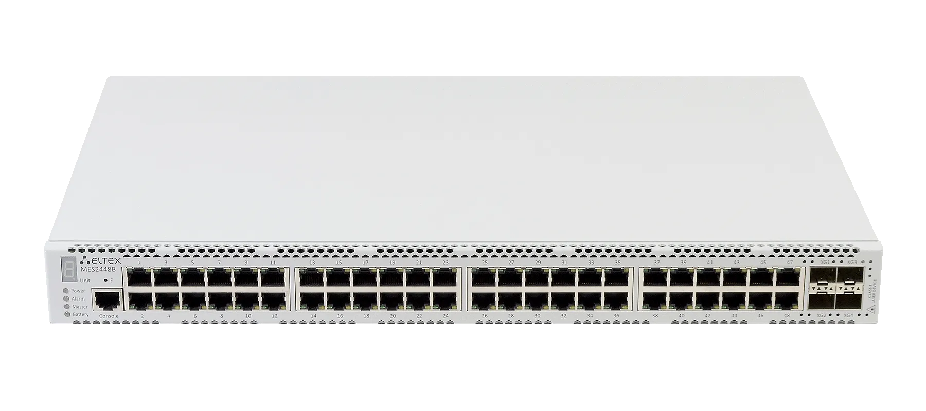 Ethernet-коммутатор MES2448, 48x1G RJ45 + 4x10G SFP+, L3, 48V DC